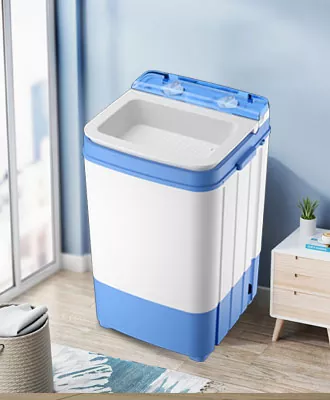 Wasmachine met enkele kuip