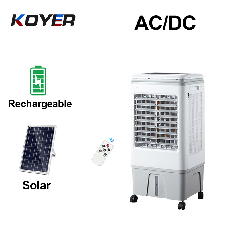 Oplaadbare AC DC-luchtkoelerventilator